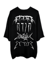 BLACK GRAFFITI OVERSIZED T-SHIRT