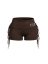 FRINGE FOLD-OVER SHORTS