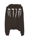 TODA BROWN OVERSIZED HOODIE