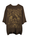COLD STONE BROWN OVERSIZED T SHIRT