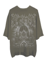 COLD STONE OLIVE OVERSIZED T SHIRT