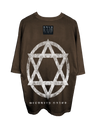 BROWN METAL LOGO OVERSIZED T-SHIRT