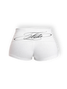 WHITE SPORT FOLD-OVER SHORTS