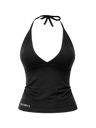 TODA BLACK HALTER TOP