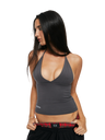 TODA GREY HALTER TOP