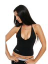 TODA BLACK HALTER TOP