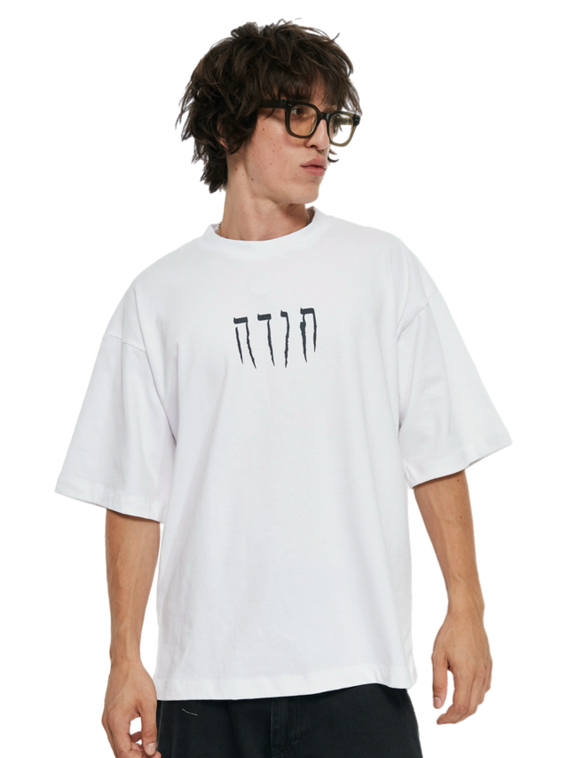 TODA WHITE OVERSIZED LOGO T-SHIRT