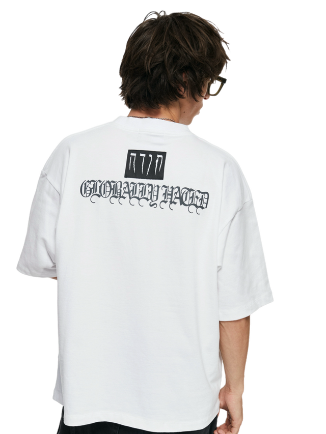 TODA WHITE OVERSIZED LOGO T-SHIRT