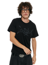 BLACK DAVID CHAIN SLIM FIT T-SHIRT