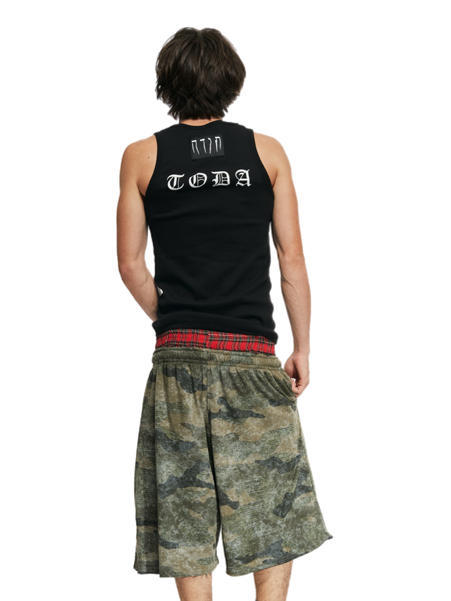 CAMO BOXER SWEATPANTS SHORTS