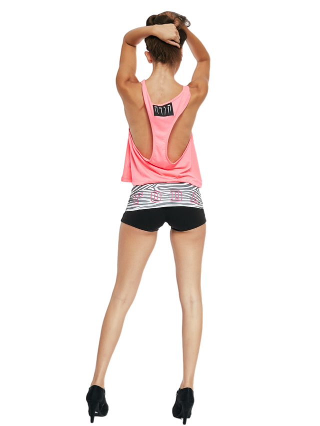 PINK RACERBACK TANK TOP