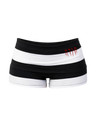 TODA BLACK & WHITE STRIPED MICROSHORTS