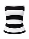 TODA BLACK & WHITE STRIPED STRAPLESS